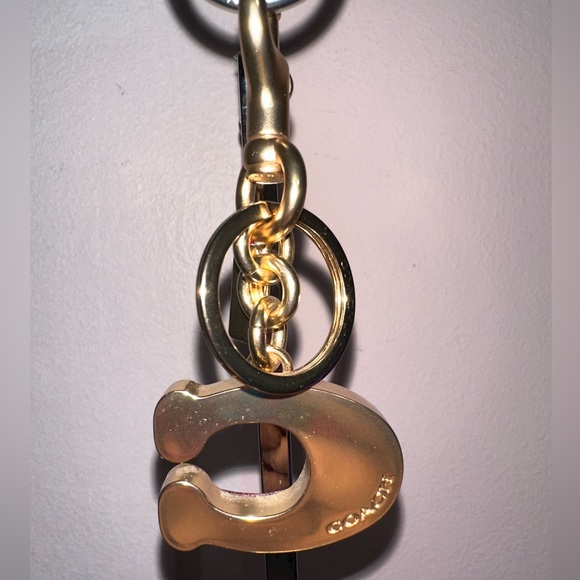 Coach Glitter C Bag Charm Keychain - Picture 2 of 2